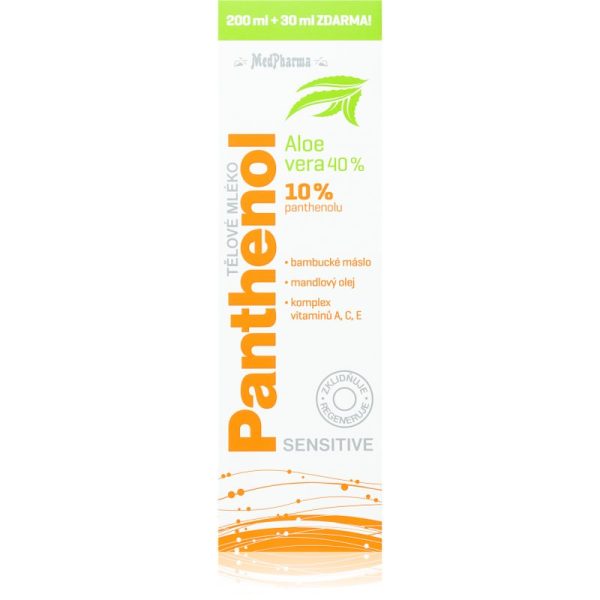 MedPharma Panthenol 10% Sensitive lapte de corp intens hidratant efect regenerator 230 ml-ro
