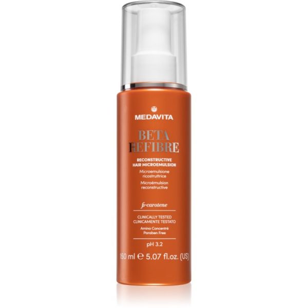 Medavita Beta Refibre Reconstructive Hair Microemulsion ser fortifiant pentru păr 150 ml-ro