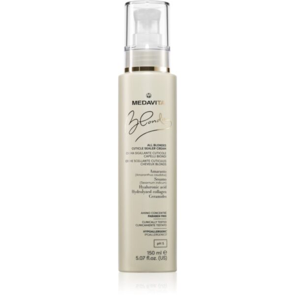 Medavita Blondie All Blondes crema pentru par si scalp Cuticle Sealer Cream 150 ml-ro