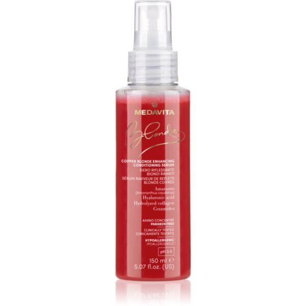 Medavita Blondie Copper Blonde Enhancing Serum ser de infrumusetare pentru păr vopsit 150 ml-Țena