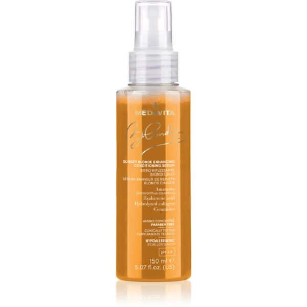 Medavita Blondie Sunset Blonde Enhancing Serum ser de infrumusetare pentru păr vopsit 150 ml-Țena