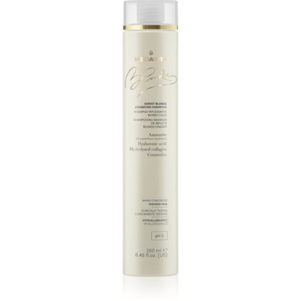 Medavita Blondie Sunset Blonde Enhancing Shampoo șampon pentru păr blond pentru a evidentia culoarea parului 250 ml-Țena