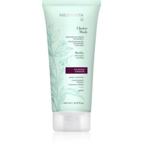 Medavita Choice Aubergine masca hranitoare pentru păr vopsit 200 ml-ro