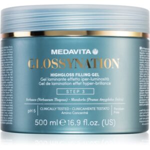 Medavita Glossynation Highgloss Filling Gel gel de par laminovací gel se zrcadlovým efektem 500 ml-Țena