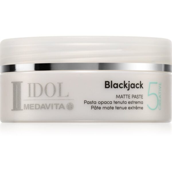 Medavita IDOL BlackJack pastă de styling pentru o fixare foarte puternică pentru păr 100 ml-Țena