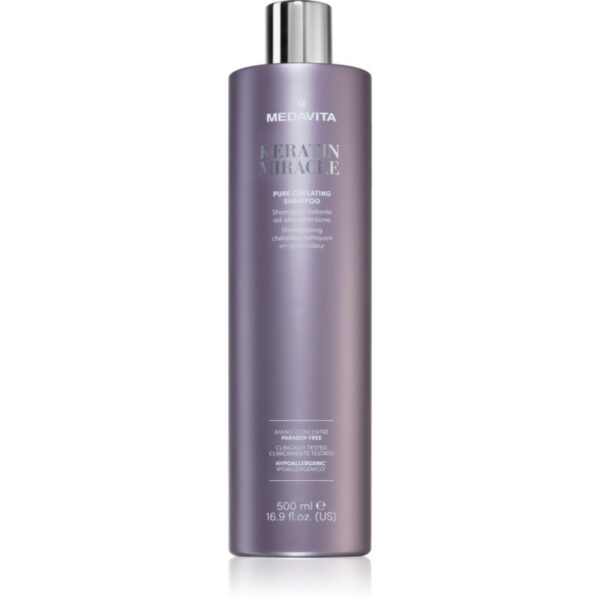 Medavita Keratin Miracle Pure Chelating Shampoo curatarea profunda a scalpului pentru păr 500 ml-ro