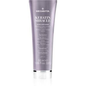 Medavita Keratin Miracle Sleek Hair Mask masca hidratanta pentru netezire 50 ml-Țena