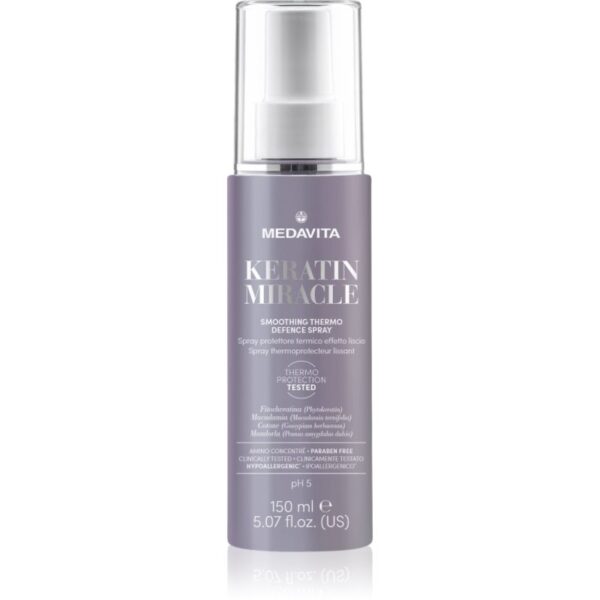 Medavita Keratin Miracle Smoothing Thermo Defence Spray spray cu protecție termică