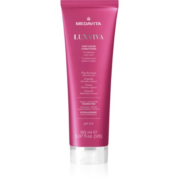 Medavita LUXVIVA Post Color Conditioner balsam de păr cu efect de hrănire pentru păr vopsit 150 ml-Țena