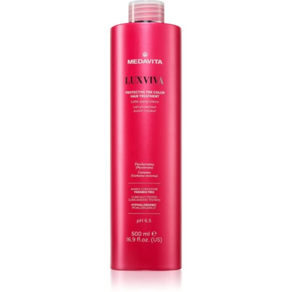 Medavita LUXVIVA Protective Pre Color Hair Treatment lapte protector pentru păr 500 ml-Țena