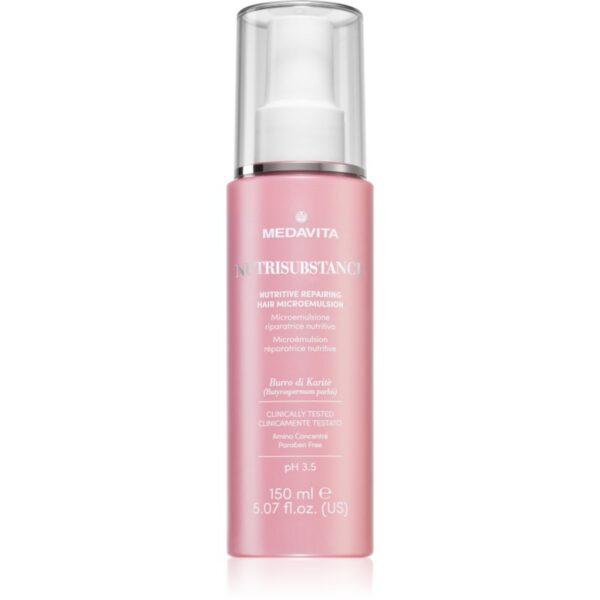 Medavita Nutrisubstance Nutritive Repairing Hair Microemulsion emulsie hranitoare efect regenerator 150 ml-ro