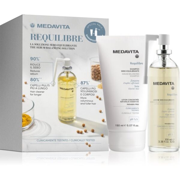 Medavita Requilibre Sebum-Balancing Set set cadou pentru păr-ro