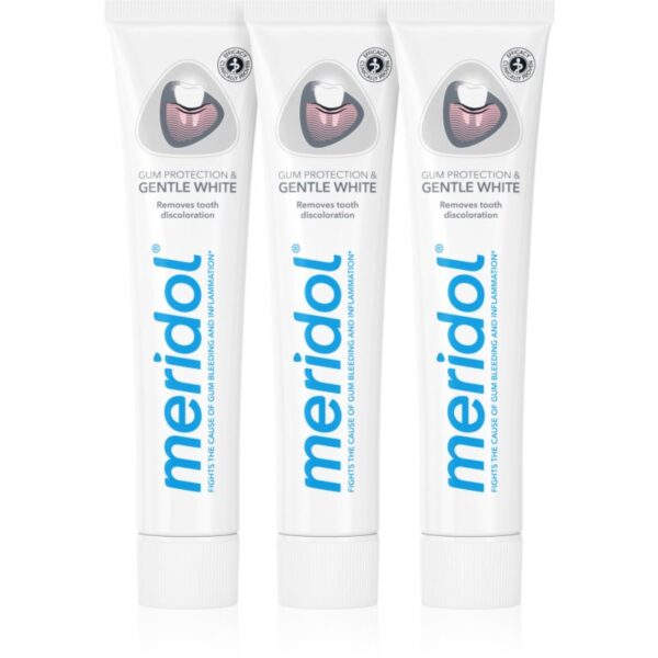 Meridol Gum Protection Whitening pasta de dinti pentru albire 3 x 75 ml-ro