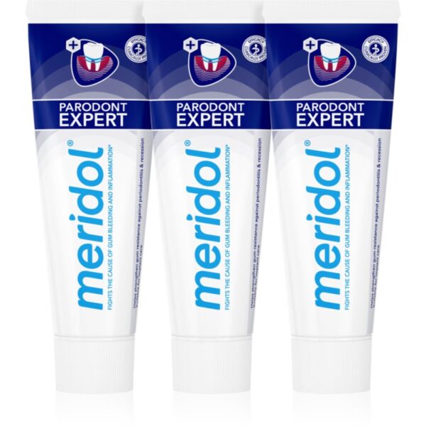 Meridol Parodont Expert Pata de dinti impotriva sangerarilor gingivale si a parodontiteti. 3x75 ml-ro