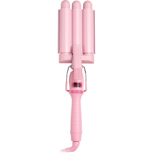 Mermade Mini Waver 25 mm ondulator triplu pentru păr Pink 1 buc-Țena