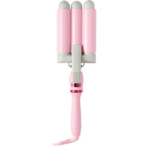 Mermade Pro Waver 32 mm ondulator triplu pentru păr Pink 1 buc-Țena