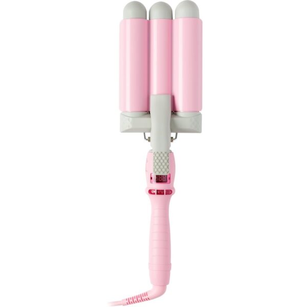 Mermade Pro Waver 32 mm ondulator triplu pentru păr Pink 1 buc-Țena