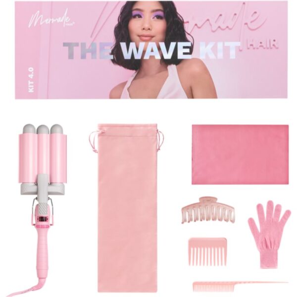 Mermade The Wave Kit ondulator triplu cu accesorii 32mm 1 buc-Țena