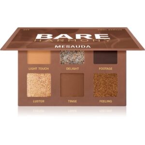 Mesauda Milano Bare Harmony paleta farduri de ochi culoare 203 Cool Bronze 6x1 g-ro