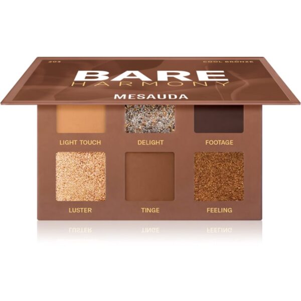 Mesauda Milano Bare Harmony paleta farduri de ochi culoare 203 Cool Bronze 6x1 g-ro