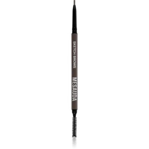 Mesauda Milano Sketch Brows creion pentru sprancene cu pensula culoare 102 Brunette 0