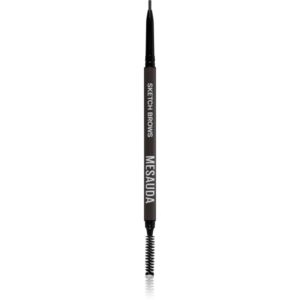 Mesauda Milano Sketch Brows creion pentru sprancene cu pensula culoare 104 Dark 0