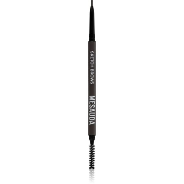 Mesauda Milano Sketch Brows creion pentru sprancene cu pensula culoare 104 Dark 0