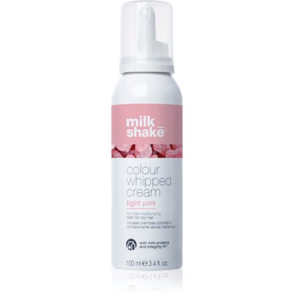 Milk Shake Colour Whipped Cream spuma tonica pentru toate tipurile de păr Light Pink 100 ml-ro