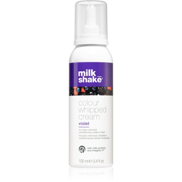 Milk Shake Colour Whipped Cream spuma tonica pentru toate tipurile de păr Violet 100 ml-ro