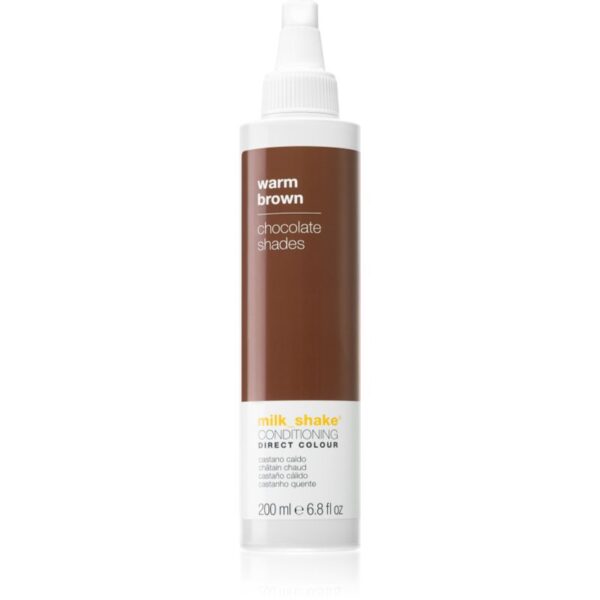 Milk Shake Direct Colour balsam nuanțator pentru hidratare intensa Warm Brown 200 ml-ro
