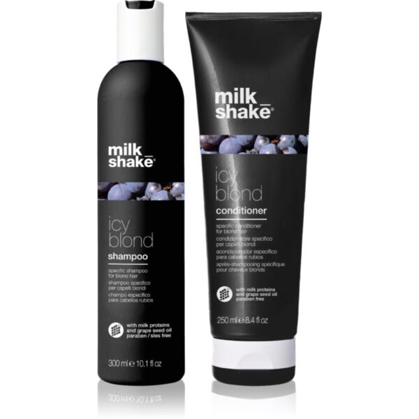 Milk Shake Icy Blond Duo Pack set pentru parul blond cu suvite-ro