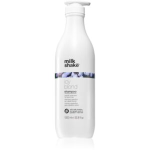 Milk Shake Icy Blond Shampoo șampon pentru neutralizarea tonurilor de galben pentru par blond 1000 ml-ro