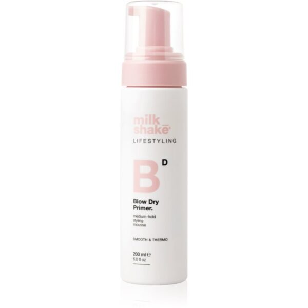 Milk Shake Lifestyling Blow Dry Primer spumă protectoare pentru coafare 200 ml-ro