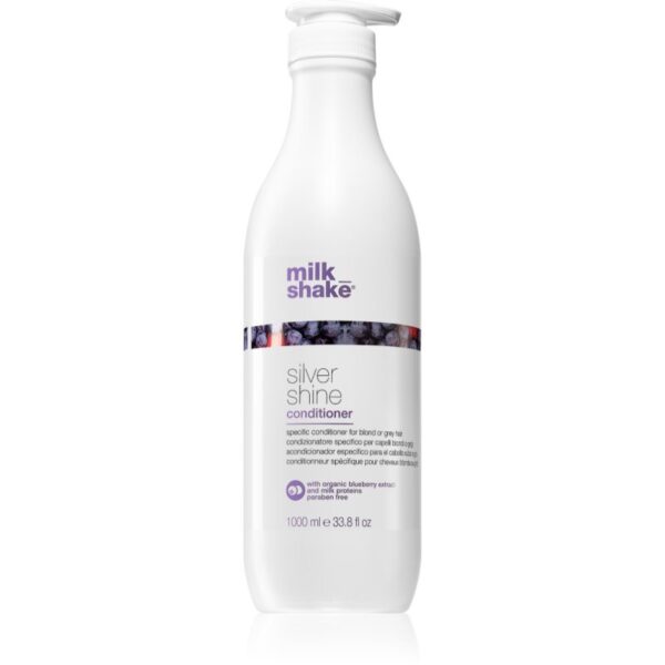Milk Shake Silver Shine balsam pentru păr blond neutralizeaza tonurile de galben 1000 ml-Țena