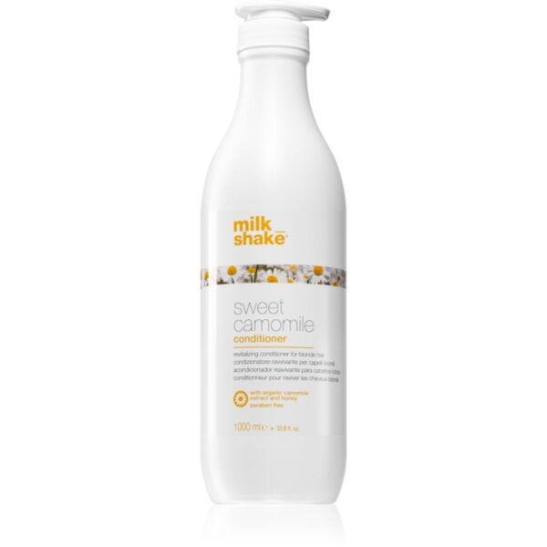 Milk Shake Sweet Camomile balsam hranitor pentru par blond fără parabeni 1000 ml-ro