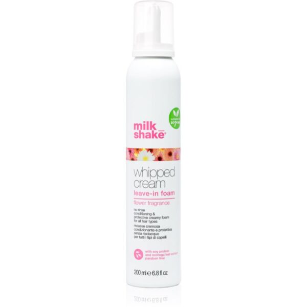 Milk Shake Whipped Cream tratament de hidratare fara clatire pentru păr vopsit Flower Fragrance 200 ml-ro