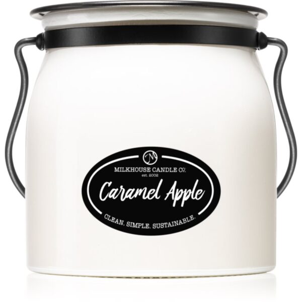 Milkhouse Candle Co. Creamery Caramel Apple lumânare parfumată Butter Jar 454 g-Țena