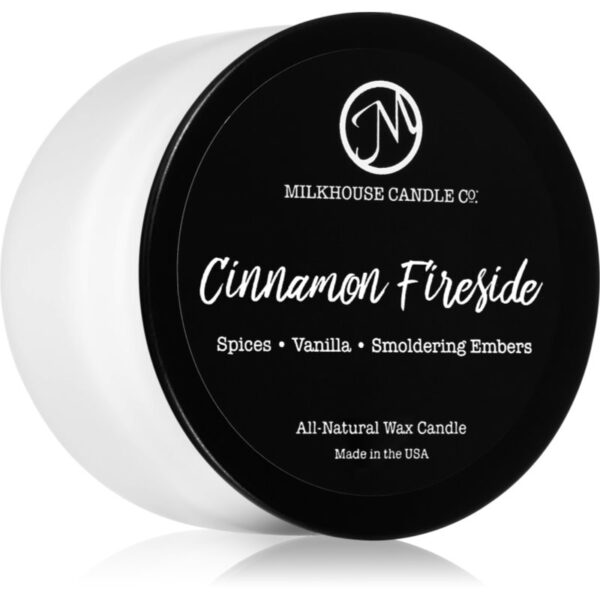 Milkhouse Candle Co. Creamery Cinnamon Fireside lumânare parfumată Sampler Tin 106 g-ro