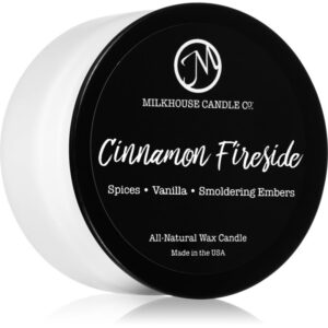 Milkhouse Candle Co. Creamery Cinnamon Fireside lumânare parfumată Sampler Tin 42 g-ro