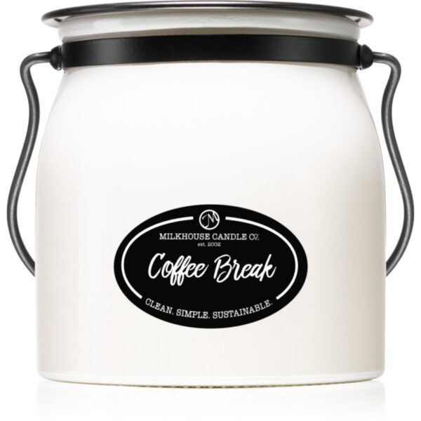 Milkhouse Candle Co. Creamery Coffee Break lumânare parfumată Butter Jar 454 g-Țena