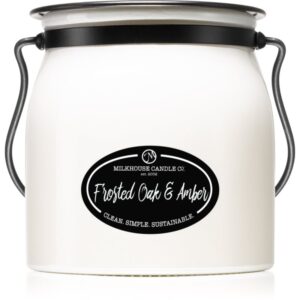 Milkhouse Candle Co. Creamery Frosted Oak & Amber lumânare parfumată Butter Jar 454 g-ro