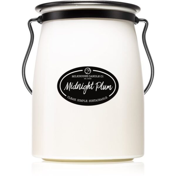 Milkhouse Candle Co. Creamery Midnight Plum lumânare parfumată Butter Jar 624 g-Țena