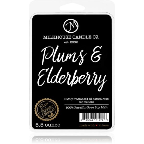 Milkhouse Candle Co. Creamery Plums & Elderberry ceară pentru aromatizator 155 g-Țena