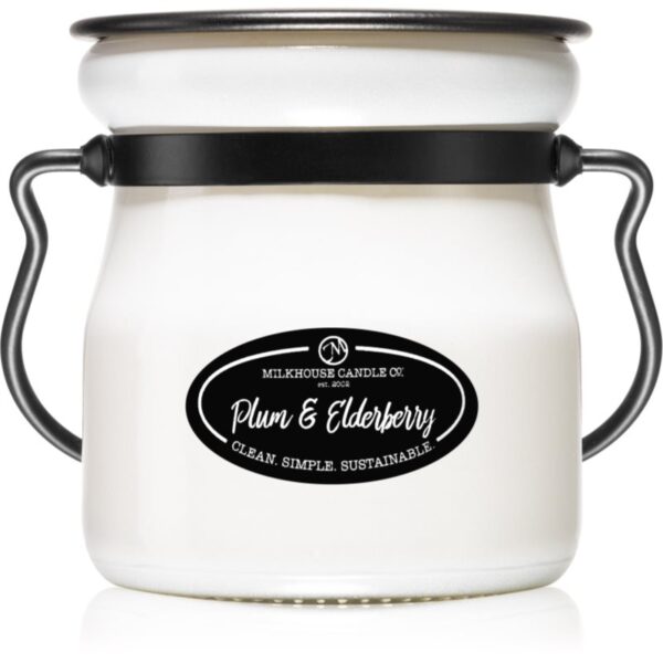 Milkhouse Candle Co. Creamery Plums & Elderberry lumânare parfumată Cream Jar 142 g-Țena