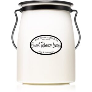 Milkhouse Candle Co. Creamery Sweet Tobacco Leaves lumânare parfumată Butter Jar 624 g-ro