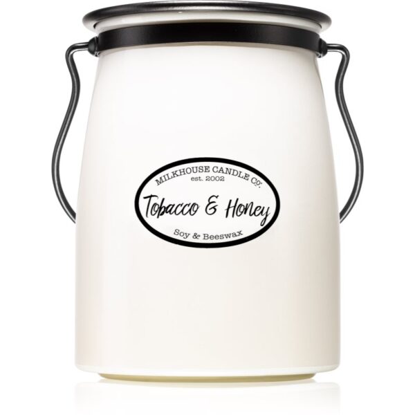 Milkhouse Candle Co. Creamery Tobacco & Honey lumânare parfumată Butter Jar 624 g-ro