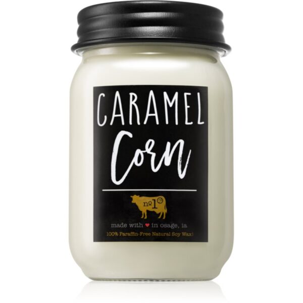 Milkhouse Candle Co. Farmhouse Caramel Corn lumânare parfumată Mason Jar 368 g-Țena