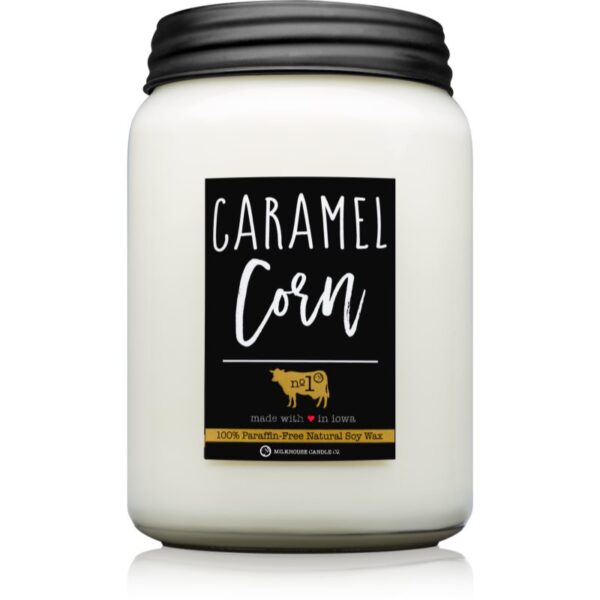 Milkhouse Candle Co. Farmhouse Caramel Corn lumânare parfumată Mason Jar 737 g-Țena