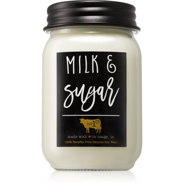 Milkhouse Candle Co. Farmhouse Milk & Sugar lumânare parfumată Mason Jar 368 g-ro