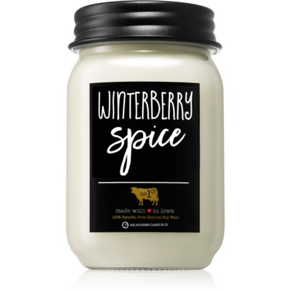 Milkhouse Candle Co. Farmhouse Winterberry Spice lumânare parfumată 369 g-ro
